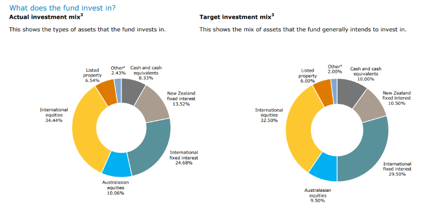 Balanced investment mix