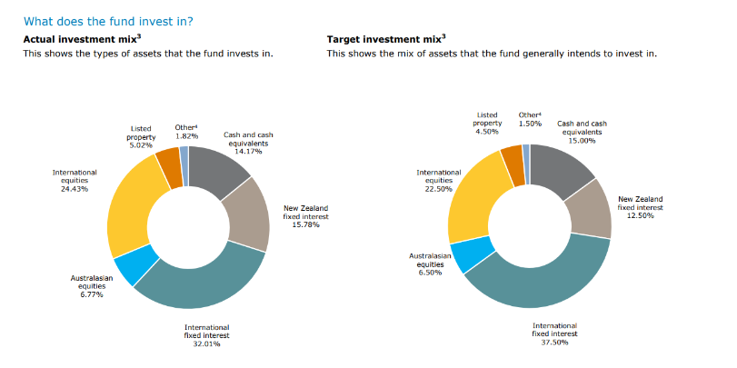 Conservative balanced investment mix